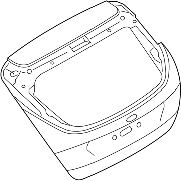 Ford F1EZ-5840110-C Door Assembly - Luggage Compartment