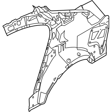 Ford 8A5Z-5427791-A Panel And Wheelhouse - Quarter - Inner