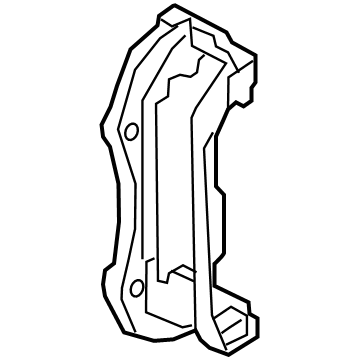 Ford Police Interceptor Utility Brake Caliper Bracket - L1MZ-2C396-J