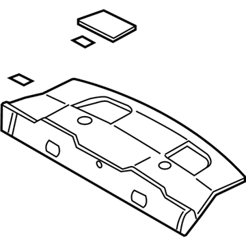 Ford 7R3Z-6346668-CC Panel Assembly - Rear Package Tray Trim