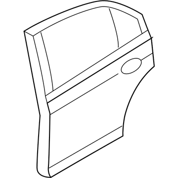 Ford 9E5Z-5424631-A Door Assy - Rear - Less Hinges