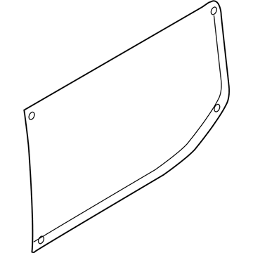 Ford BK3Z-6129711-AL Quarter Window Glass