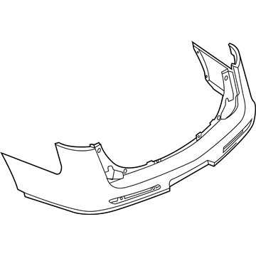 2019 Lincoln MKT Bumper - AE9Z-17K835-APTM