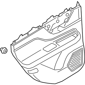 Ford LJ7Z-7827406-AC PANEL - DOOR TRIM - UPPER