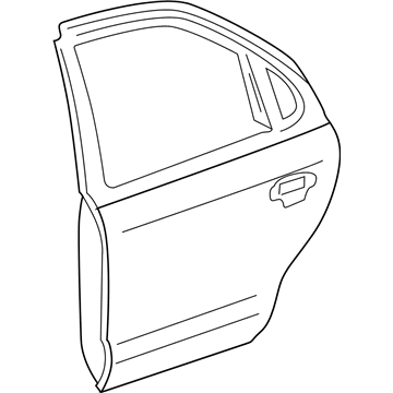 Ford 5G1Z-5424631-BA Door Assembly - Rear - Less Hinges