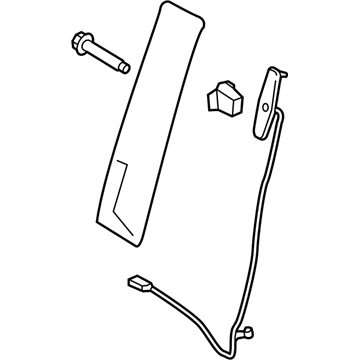 Ford HC3Z-2520555-BC MOULDING - DOOR OUTSIDE