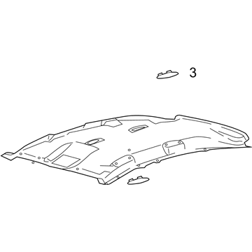 Ford FM5Z-5851916-AA Headlining - Roof