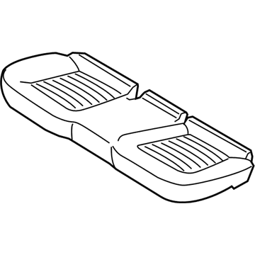 Ford KS7Z-5463804-EA Rear Seat Cushion Cover Assembly