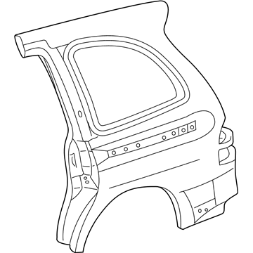 Ford 3F2Z-17279D51-BA Panel - Body Side - Rear