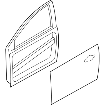 Ford CP9Z-5820125-A Door Assembly - Front - Less Hinges