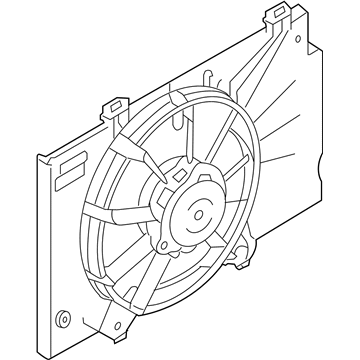 Ford 8V5Z-8C607-Q Engine Cooling Motor And Fan Assembly