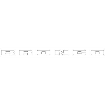 Ford M1PZ-9942528-B NAME PLATE