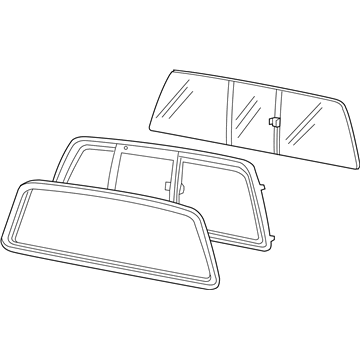 Ford 7C3Z-25422B30-B Glass - Sliding