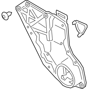 Ford LC5Z-5827009-B REGULATOR - WINDOW - LESS MOTO