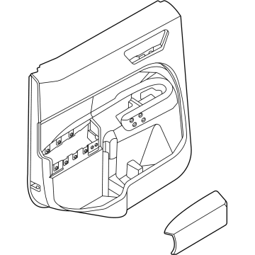 Ford NZ6Z-6027411-BA PANEL - DOOR TRIM - UPPER