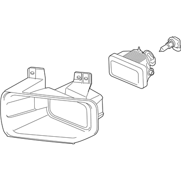 Ford FL3Z-15200-A Lamp Assembly - Fog - Front