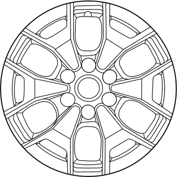 Ford NL3Z-1007-B WHEEL ASY