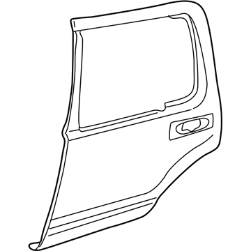 Ford 5C5Z-7824631-A Door Assy - Rear - Less Hinges