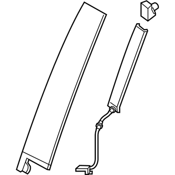 Ford MC5Z-7820554-A MOULDING - DOOR OUTSIDE