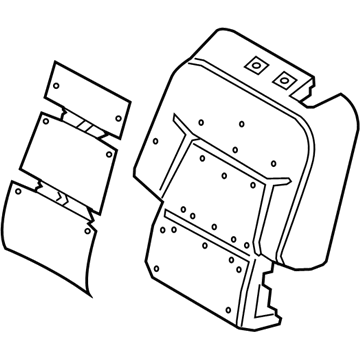 Ford LB5Z-7866801-A PAD - REAR SEAT BACK