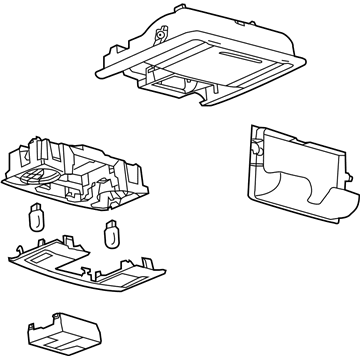 Ford AA1Z-78519A70-BA Console Assembly - Overhead