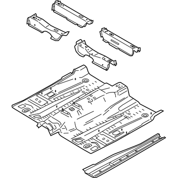 Ford K2GZ-5811135-B PAN ASY - FLOOR - FRONT