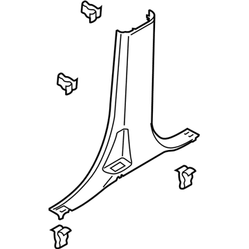 Ford HC3Z-2624346-AF TRIM - "B" PILLAR - UPPER