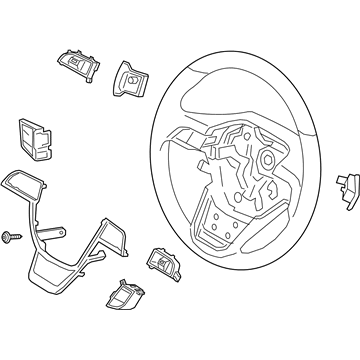 Ford JL7Z-3600-AJ Steering Wheel Assembly