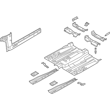 Ford Police Responder Hybrid Floor Pan - HG9Z-5411135-B