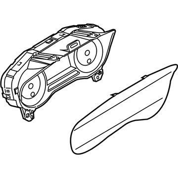 Ford Police Responder Hybrid Speedometer - LS7Z-10849-JA