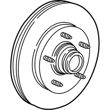 2002 Ford F-150 Brake Disc - YL3Z-1V102-EA