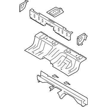 2020 Ford Ranger Rear Crossmember - KB3Z-2110020-A