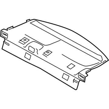 Ford AG1Z-5446668-CB Panel Assy - Rear Package Tray Trim