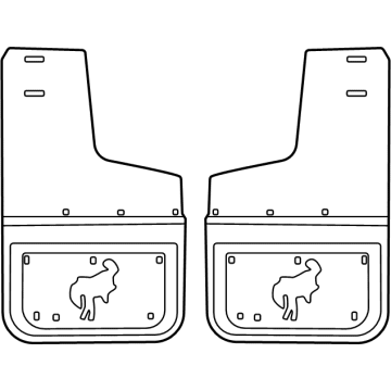 2021 Ford Bronco Mud Flaps - VM2DZ-16A550-D