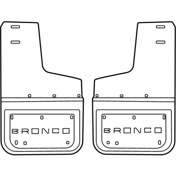 2023 Ford Bronco Mud Flaps - VM2DZ-16A550-B