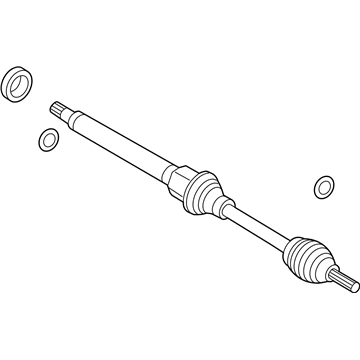 2017 Ford Fiesta Axle Shaft - D1BZ-3B436-B