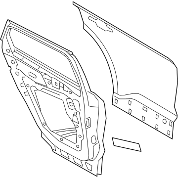 Ford M1PZ-7824630-A DOOR ASY - REAR