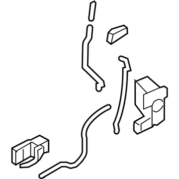 Ford E-150 Door Latch Assembly - 7C2Z-15219A64-BA