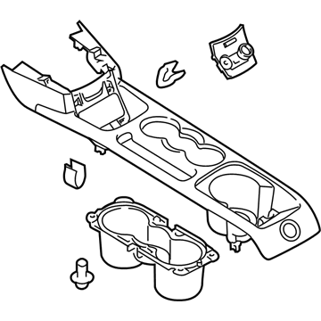 Ford D2BZ-54045A76-AC Panel Assembly - Console