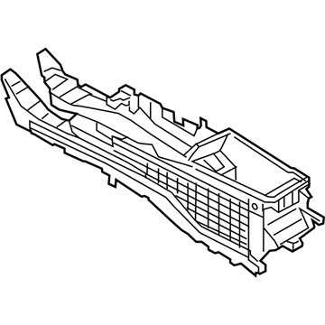 Ford Police Responder Hybrid Center Console Base - HS7Z-54045B30-AA