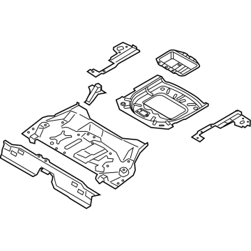 Lincoln Corsair Floor Pan - LX6Z-7811215-N