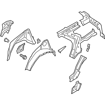 Ford LB5Z-7827865-B REINFORCEMENT ASY - BODYSIDE