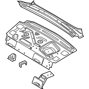 Ford 8S4Z-5446506-B Panel Assembly - Package Tray