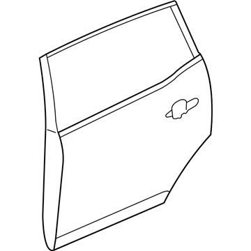 Ford AE9Z-7424630-A Door Assembly - Rear - Less Hinges