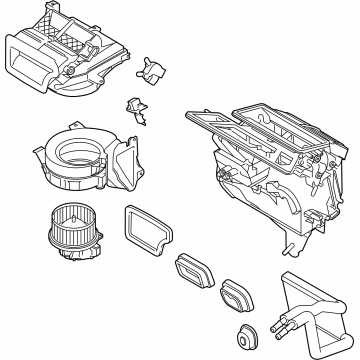 Ford NK4Z-19B555-B EVAPORATOR AND HOUSING ASY