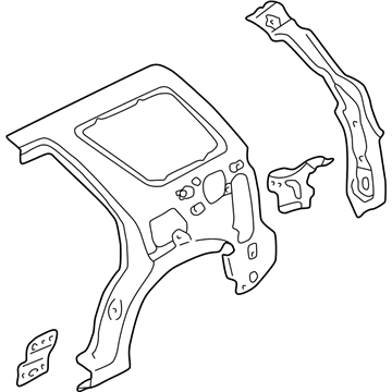 Ford 5L8Z-7827864-AA Panel Assy - Rear Quarter - Inner