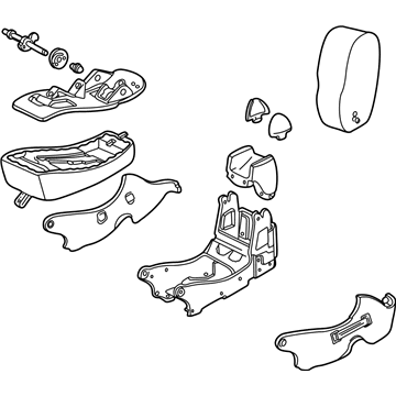 Ford 4F1Z-54600A50-BAC Seat Assembly