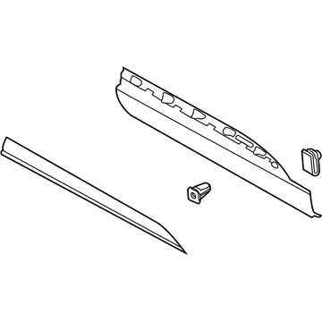 Ford LC5Z-7825556-BB MOULDING - DOOR OUTSIDE