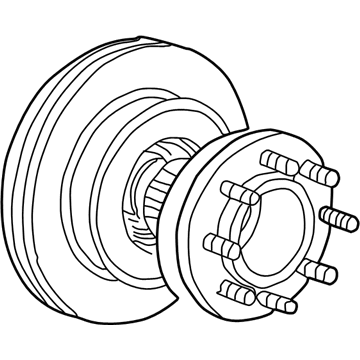 2010 Ford F-550 Super Duty Wheel Hub - 7C3Z-1104-D