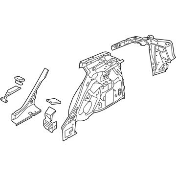 Ford CP9Z-5827790-A Panel And Wheelhouse - Quarter - Inner